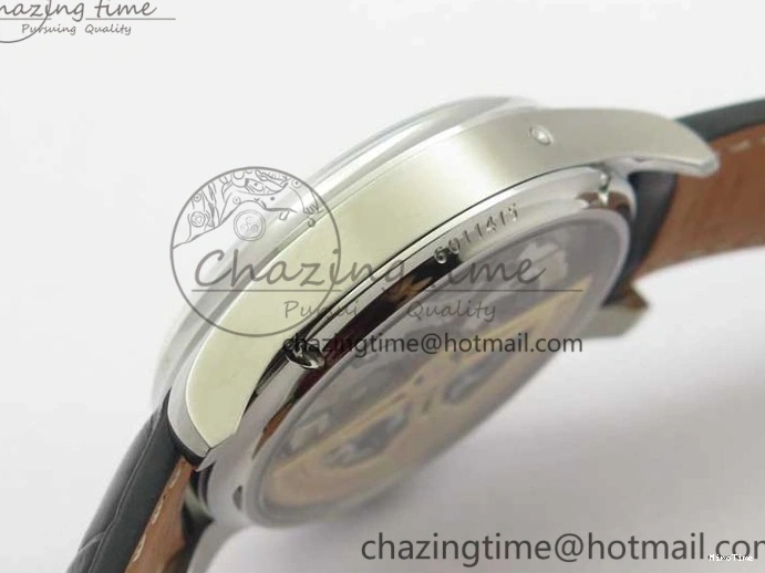 MIROTIME 0314 Portugieser Perpetual Calendar IW503301 V9F 1:1 Best Edition Silver Dial on Black Leather Strap A EyeCatching 7116